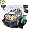 American Brand 3 Layers Chicken Shredder with Special Brush, Reinforced Anti-Slip, Detachable Plate, Dishwasher Safe, Heat Resistant, BPA Free | Visible Meat Shredder Machine, Ergonomic Handle (Black)