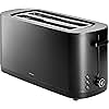 ZWILLING Enfinigy 2 Long Slot Toaster, 4 Slices with Extra Wide 1.5" Slots for Bagels, 7 Toast Settings, Even Toasting, Reheat, Cancel, Defrost, Black