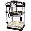 West Bend Stir Crazy Movie Theater Popcorn Popper, Gourmet Popcorn Maker Machine with Nonstick Popcorn Kettle, Measuring Tool and Popcorn Scoop for Popcorn Machine, 4 Qt., Black