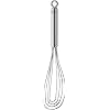 Rösle Stainless Steel Flat Whisk, 4 Wire, 10.6-inch