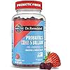 Garden of Life Dr Formulated 5 Billion CFU Prebiotic Fiber, Probiotic and Vitamin D3 Gummies for Kids Digestive & Immune Health – Gluten Free, Non GMO, No Added Sugars, Strawberry Flavor, 60 Gummies