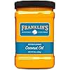 Franklin’s Gourmet Popcorn Butter Flavored Coconut Oil - 30 oz- Zero Trans Fat - Vegan & Gluten Free Movie Theater Popcorn Butter Oil