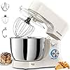 Honinst Stand Mixer，3-In-1 10-Speed 5.5QT Tilt-Head Food Mixer，Electric Mixer with Bowl, Dough Hook, Whisk and Beater，Kitchen Mixer for Baking, Cake and Most Home Cooks, Beige