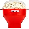 The Orginal HotPop Silicone Popcorn Maker - Microwave Popcorn Popper with Handles - Collapsible Bowl, Heat-Resistant, Easy to Clean, Ideal for Family Movie Nights, 15-Cup Capacity - Black