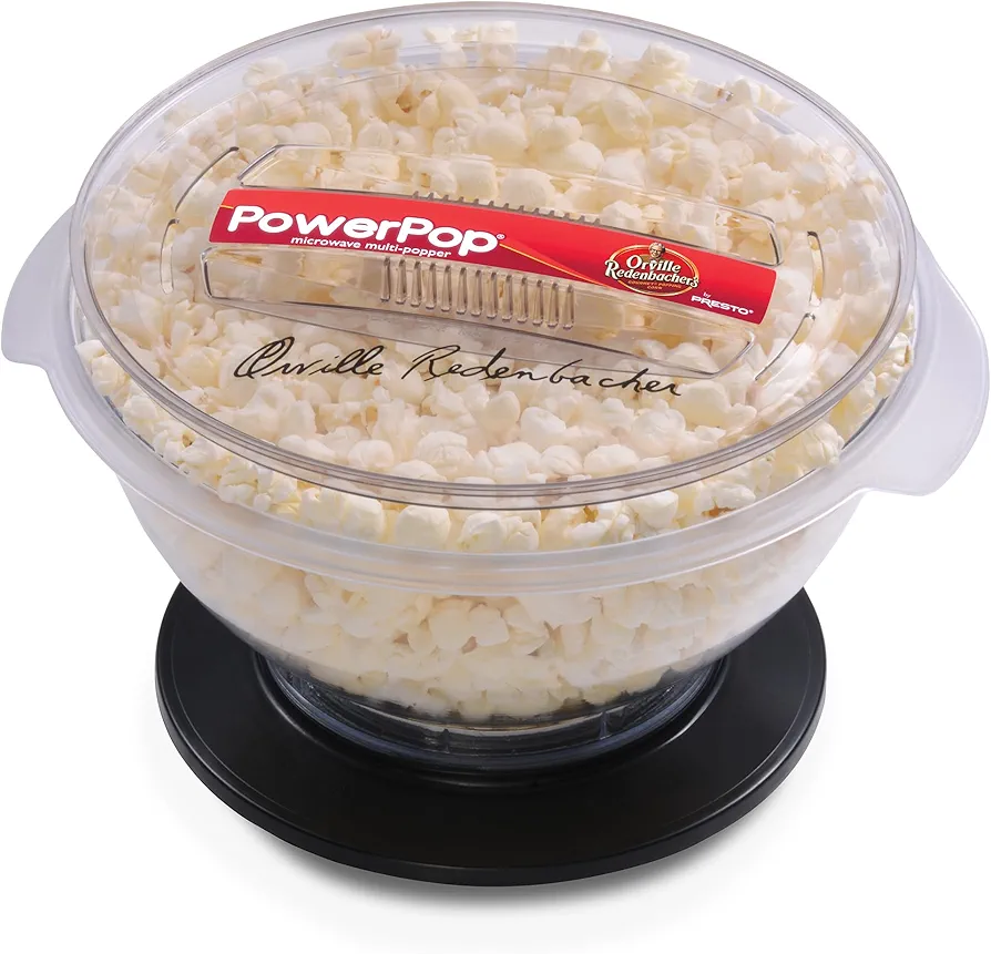 Presto 04830 PowerPop Microwave Multi-Popper, Black