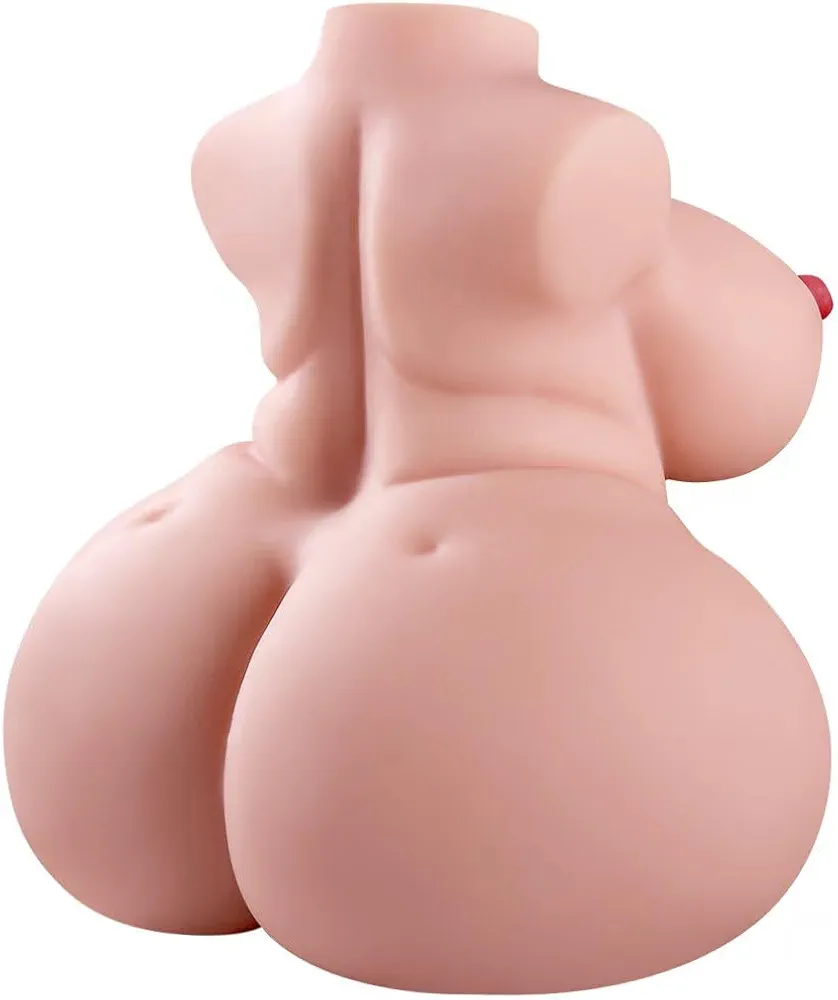 BBW Sex Doll with Big Fat Boobs and Ass, 7.9lB Flesh Torso Love Doll Pocket Pussy with Built-in Spine, Male Masturbator with Realistic Vagina and Anus, Sex Toy for Men Orgasm Cobulipo