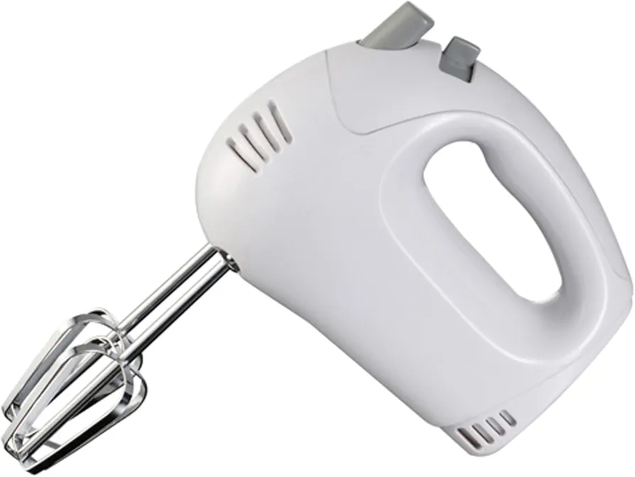 Brentwood Electric Hand Mixer, Lightweight 5-Speed, White