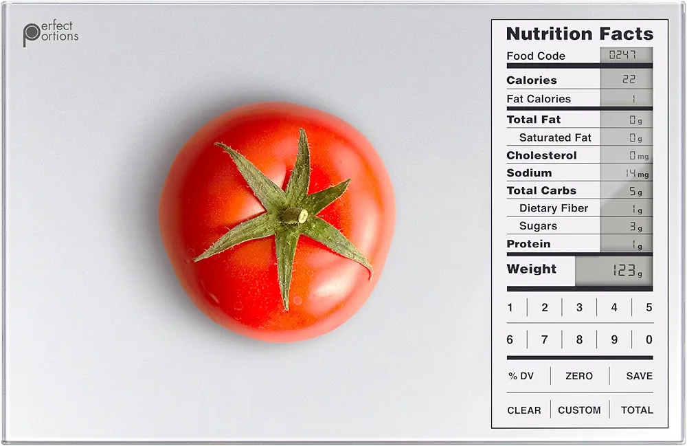 Greater Goods Perfect Portions Nutrition Scale for Meal Planning, Tracking Nutrition Value, and Macro Counting (Non-Backlit Model)