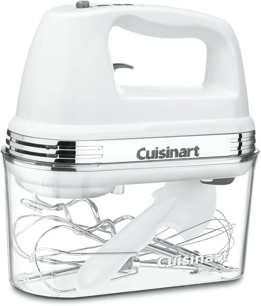 Cuisinart HM-90S Power Advantage Plus 9-Speed Handheld Mixer with Storage Case, White (Renewed)