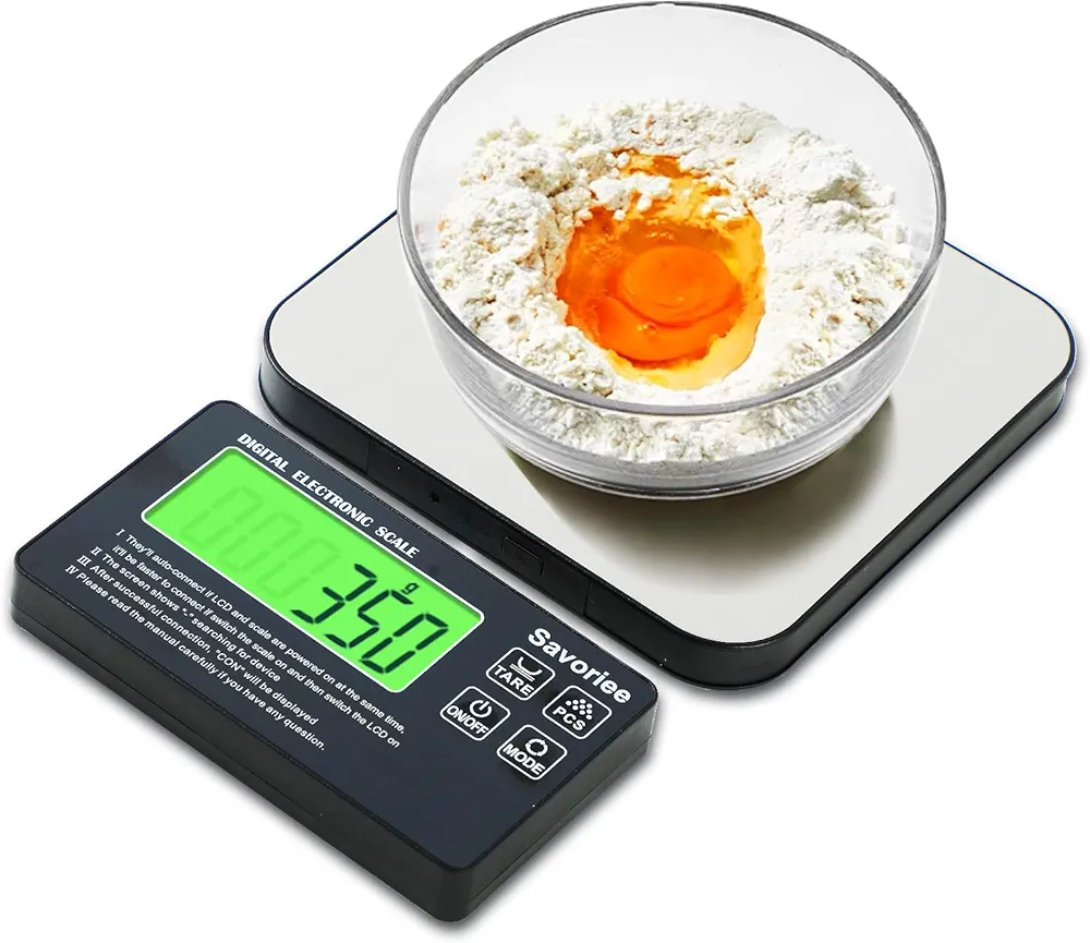 Food Scale, 2024 Newly Split Designed 33lb Digital Kitchen Scale with 7 Units Tare Function & LCD Display,1g Precise Graduation Food Scale Weight for Baking/Cooking/Dieting/Meal Prep