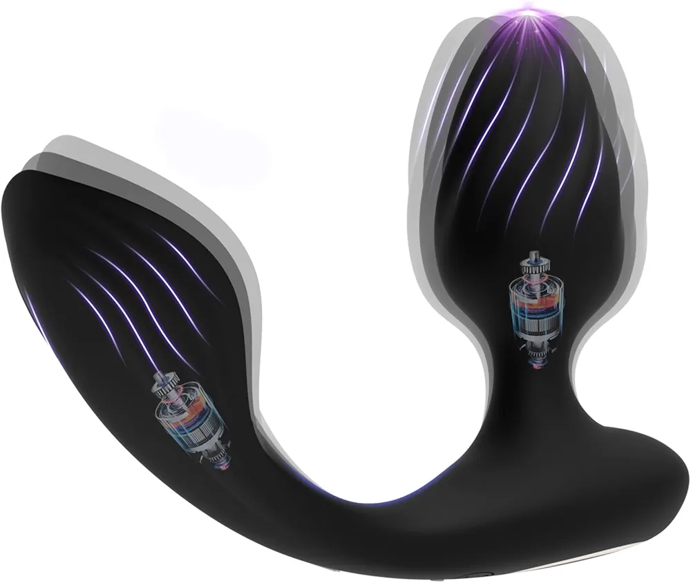 Anal Toy Male Sex Toys, Vibrating Butt Plug Prostate Massager Adult Sex Toys for Men/Women, 3 in 1 Remote Control Anal Plug Anal Beads Wearable Cock Vibrator Adult Toys for Couples with 10 Modes