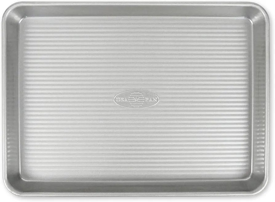 USA Pan Bakeware Quarter Sheet Pan, Warp Resistant Nonstick Baking Pan, Made in the USA from Aluminized Steel