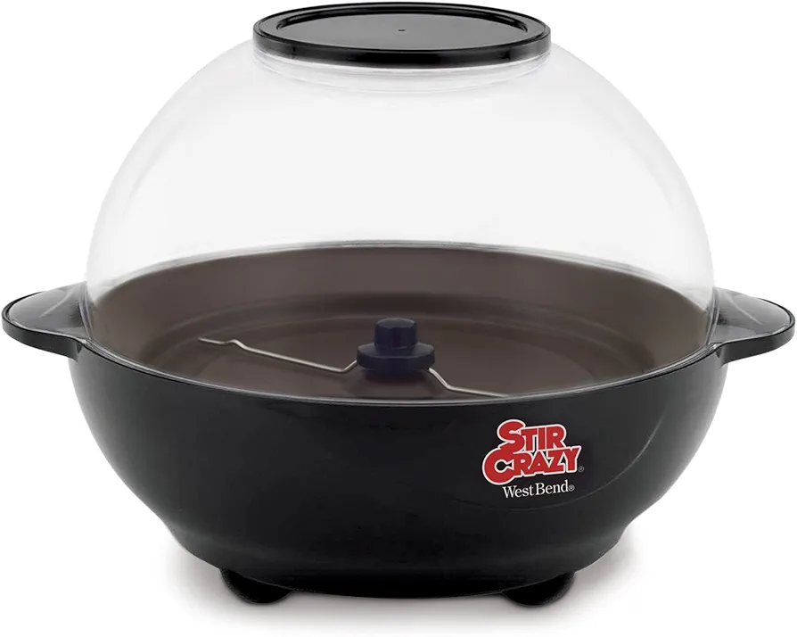 West Bend Popcorn Machine, Stir Crazy Black