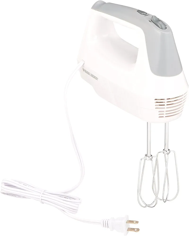 BLACK+DECKER Lightweight Hand Mixer, White, MX1500W