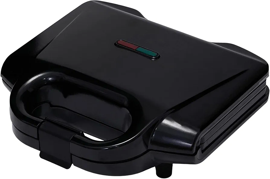 Amazon Basics 2-Slice Waffle Maker with Non-Stick Coating, Easy to Clean, 700W, Black