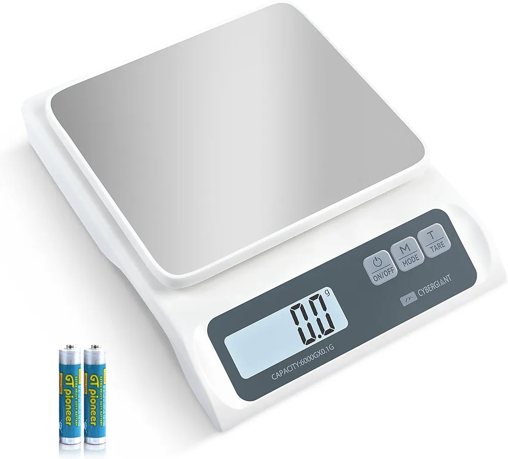 13lb/0.1g Precision Digital Food Scale for Kitchen - Food Scale & Kitchen Scale for Meal Prep and Kitchen Baking - Espresso Coffee Scale, Gram Scale, Stainless Steel Platform & LCD Display