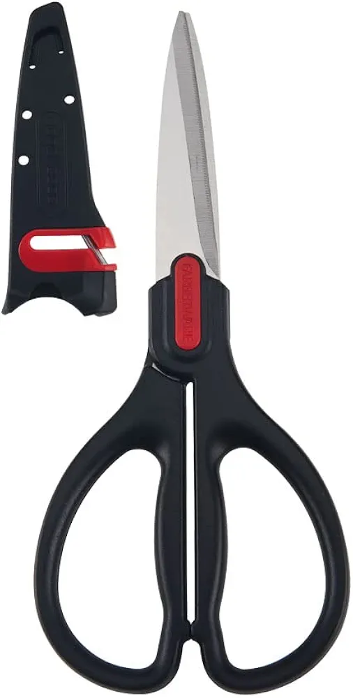 Farberware Self-Sharpening Stainless Steel All-Purpose Shears with Edgekeeper Sleeve