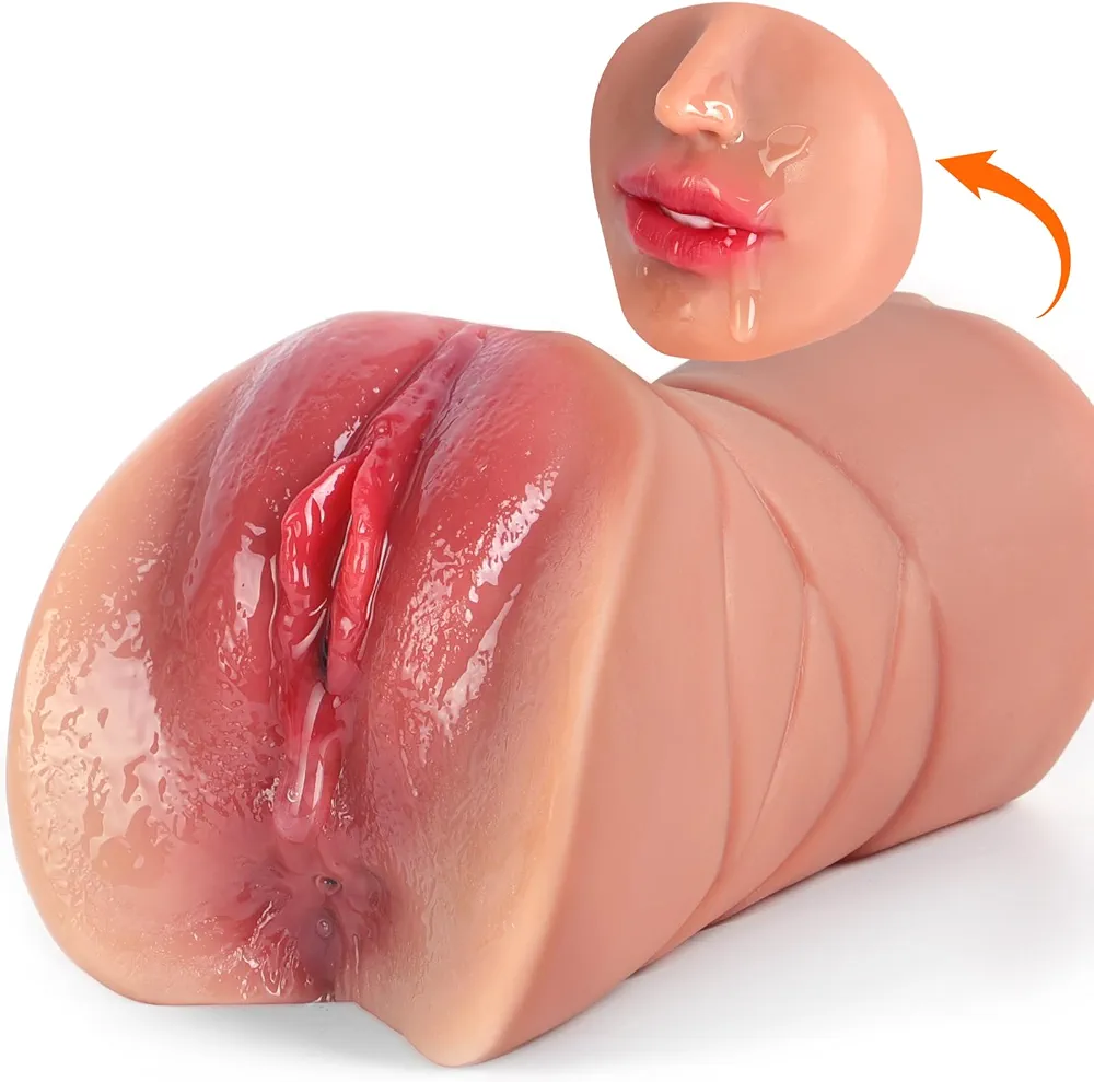 Male Sex Toys Male Masturbator, Adult Sex Toys for Men 3 in 1 Pocket Pussy Pocket Pussies Male Stroker Sex Doll, Ultra Realistic Textured Tight Vagina Anus & Mouth Blowjob Toys for Male Masturbation