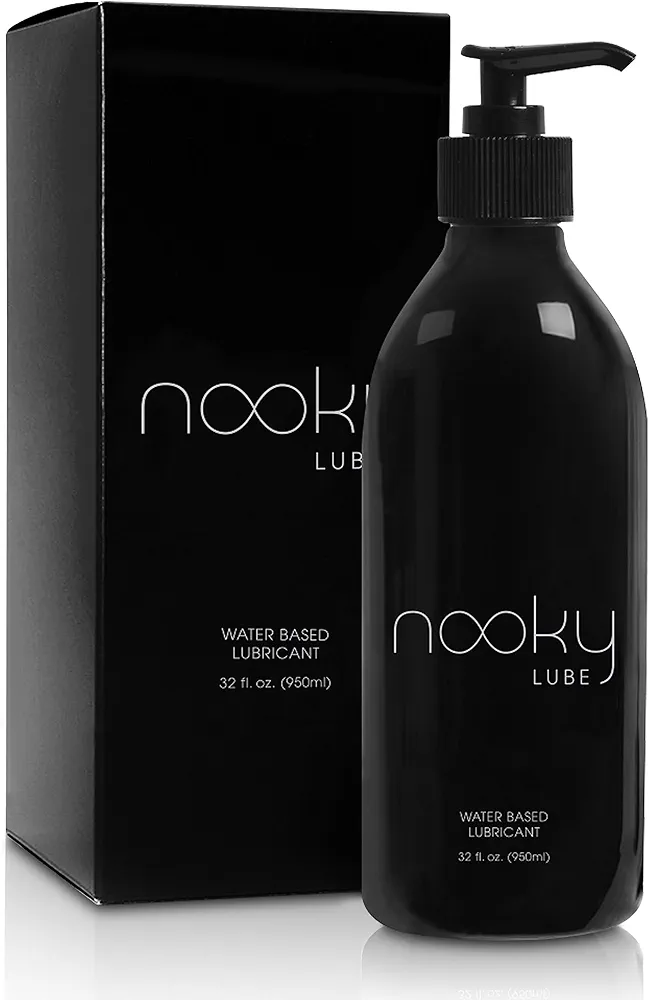 Personal Lubricant. Nooky Lube Natural Water Based Lubes for Men and Women. Made in USA. (32oz)