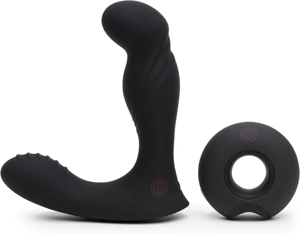 Lovehoney Mantric Rechargeable Remote Control Prostate Vibrator for Adults, Men and Couples - Male Sex Toys - Silicone - Waterproof - Black