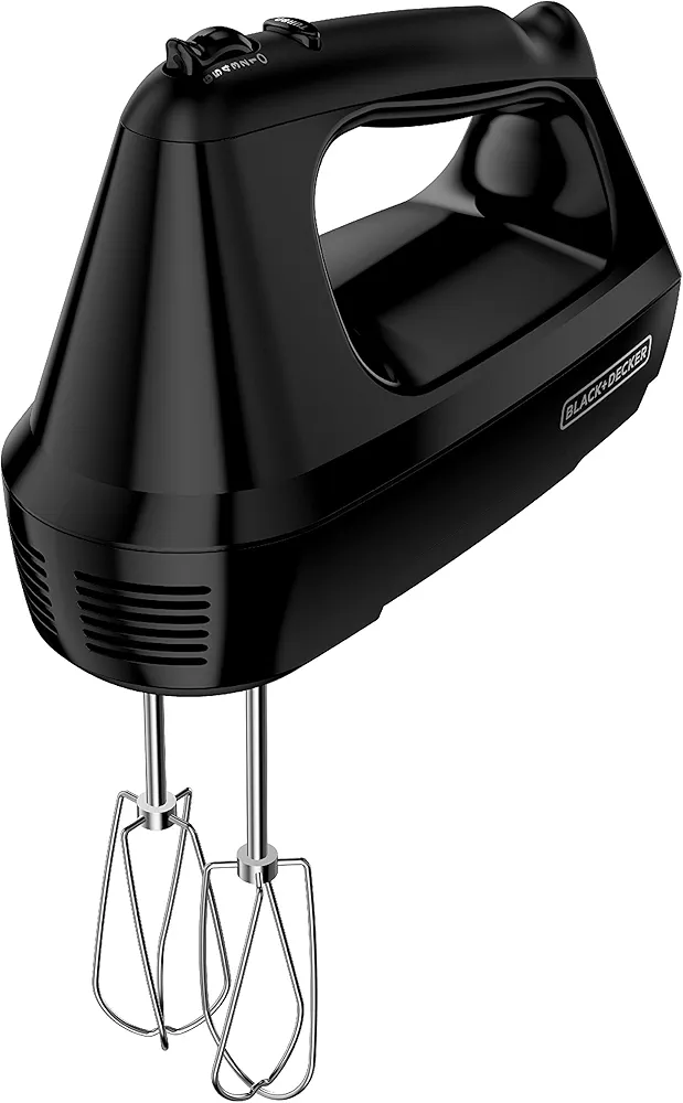 BLACK+DECKER MX3200B 6-Speed Hand Mixer with Turbo Boost, Black