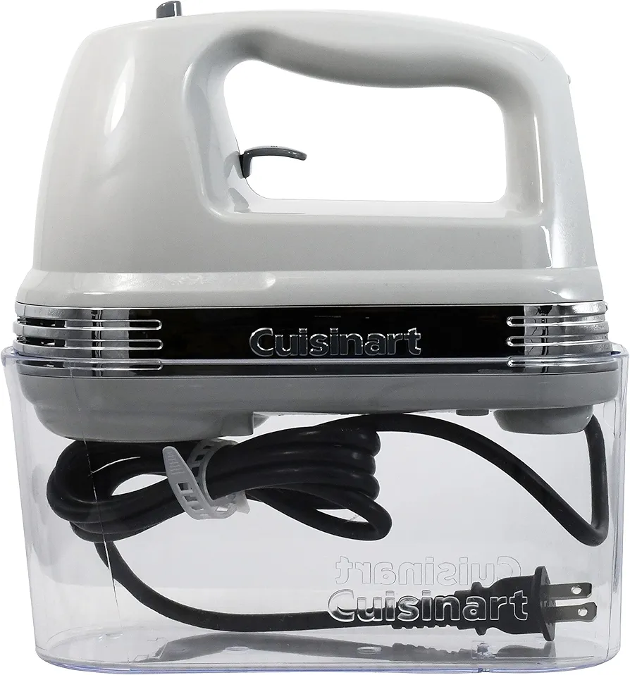 Cuisinart HM-90SCGR Power Advantage Plus 9-Speed Handheld Mixer with Storage Case, Cool Grey