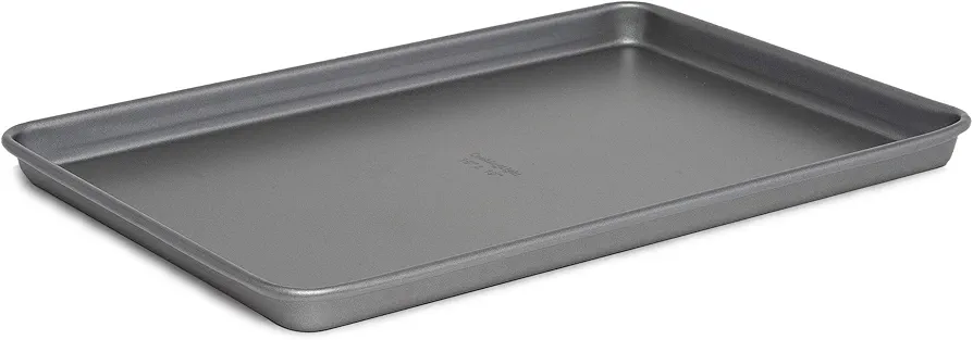 Cooking Light Heavy Duty Nonstick Bakeware Carbon Steel Baking Sheet or Cookie Sheet with Quick Release Coating, Manufactured without PFOA, Dishwasher Safe, Oven Safe, 15-Inch x 10-Inch, Gray