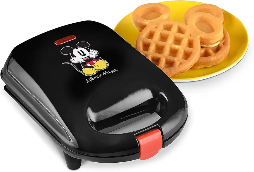 Disney DCM-9 Mickey Mini Waffle Maker, Black