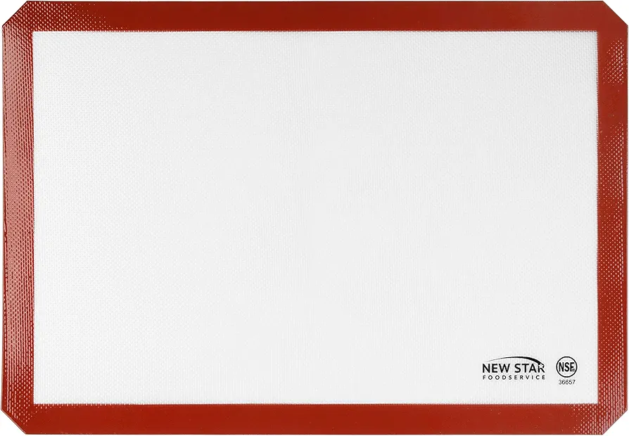 New Star Foodservice 36657 Commercial Grade Silicone Baking Mat Non Stick Pan Liner, 14 x 20 inch (Two-Thirds Size)