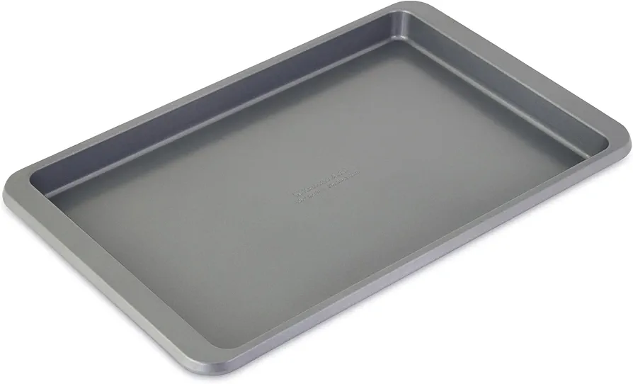 KitchenAid Premium Aluminized Steel Baking Sheet, Nonstick, 10x15 Inch, Contour Silver