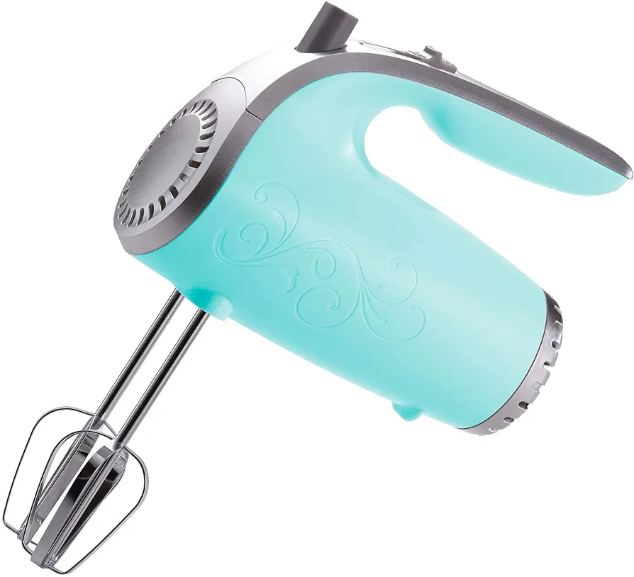 Brentwood HM-48BL Lightweight 5-Speed Electric Hand Mixer, Blue