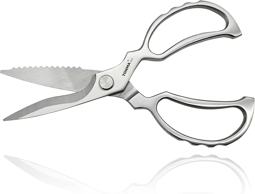 Heavy Duty Kitchen Shears [Made in Japan], Japanese Stainless Steel Poultry Shears, Multipurpose Kitchen Scissors for Meat, Fish, Chicken, Seafood