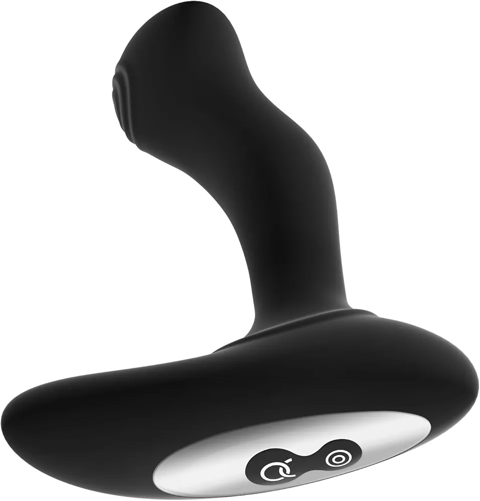 Forto Premium Prostate Massager & Anal Vibrator - 8 Vibration Modes, 5 Thumping Speeds, Adults Sex Toys, USB Charging, Waterproof Silicone, Adult Toys for Men, Sex Toy with Pause & Standby - Black