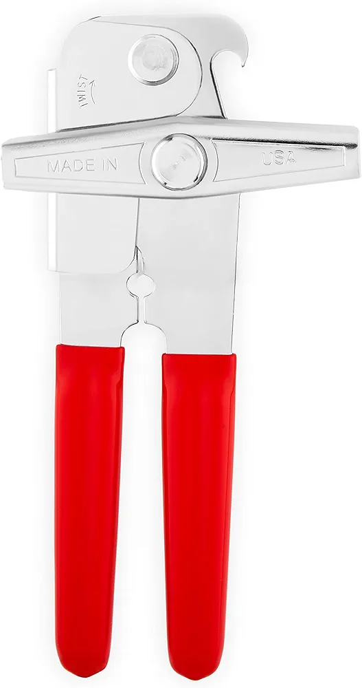 EZ-DUZ-IT Deluxe Can Opener with Red Grips