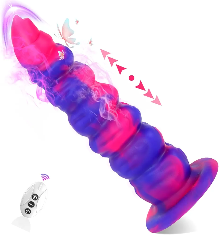 Fantasy Monster Dildo Vibrator Adult Sex Toys for Women - 9.13" Thrusting Dildo Anal Beads Vibrator with 15 Modes, Vibrating Dildo Huge Thick G Spot Dildo Vibrator Anal Plug Sex Toys for Couples Men