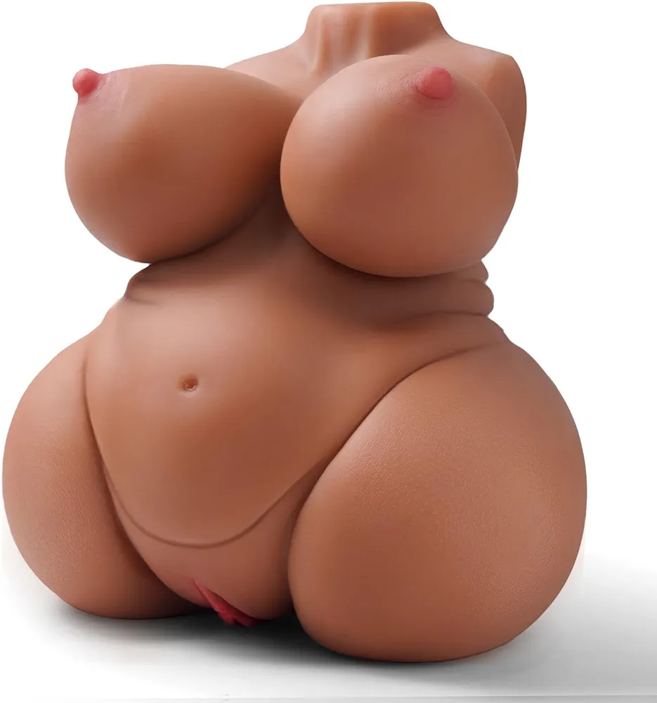 Sex Doll for Men Male Masturbator - 11 LB Brown BBW Torso Sex Dolls with Big Ass and Boobs, Male Sex Toy Adult Sex Toys Male Masturbators Pocket Pussy Adult Toy with Vagina Anal Men Sex Toys