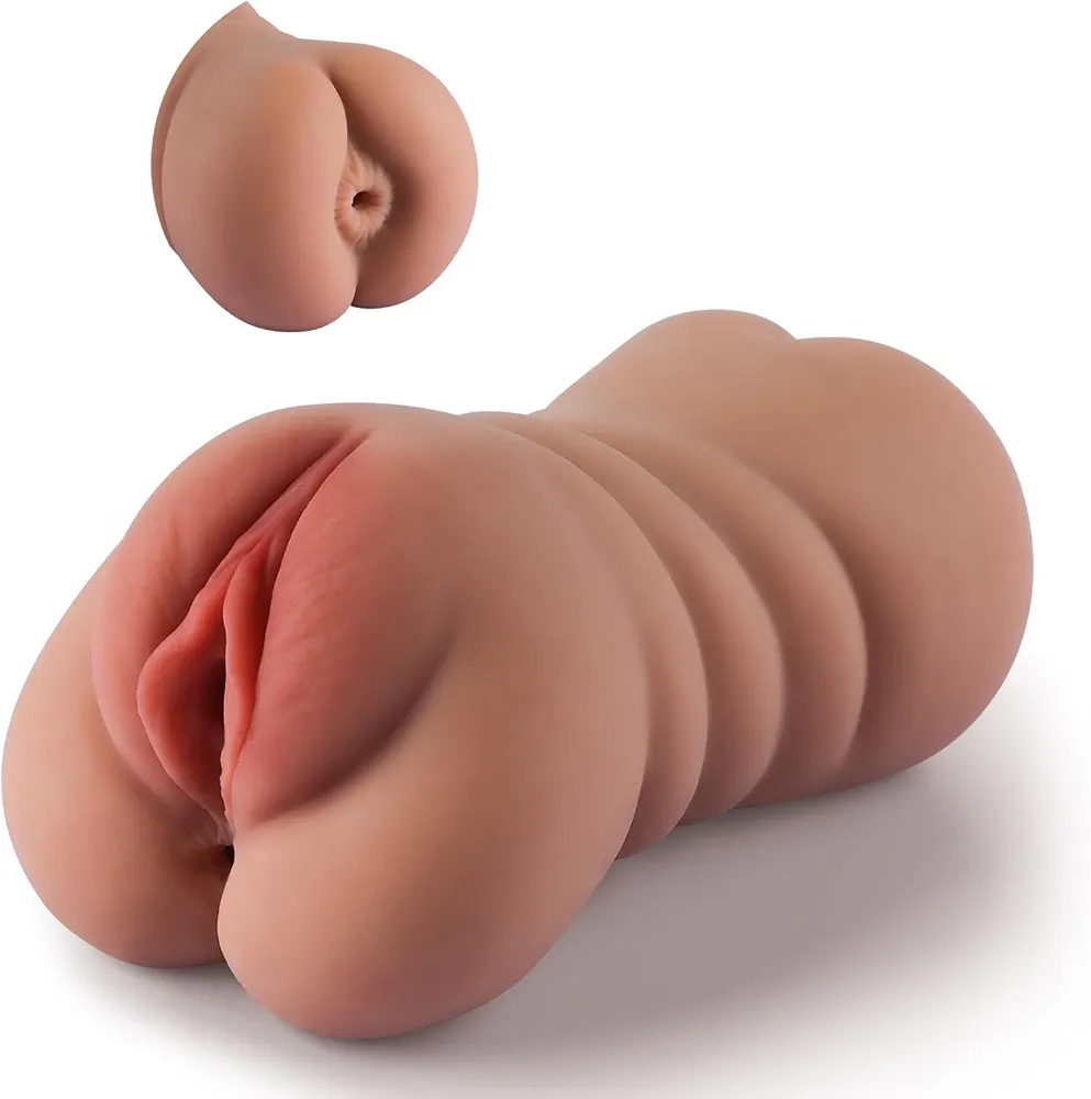 3 in 1 Pocket Pussy Male Masturbators, Sex Doll Penis Stroker with 3D Realistic Textured Vagina and Tight Anal, Pocket Pussies Blowjob Training Masturbator Adult Sex Toys for Men Masturbation Pleasure