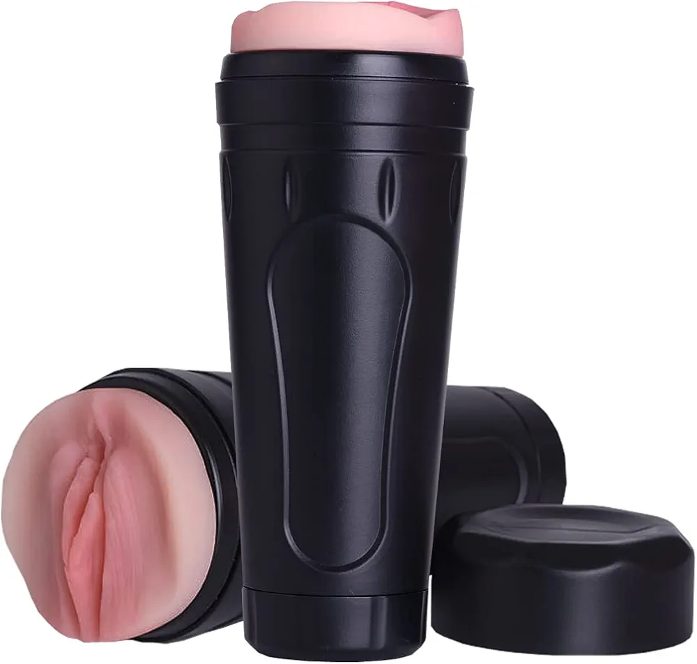 9.25 Inch Deep Artificial Vagina Pussy Sex Toy Men Male Masturbator Cup for Men Masturbating Hand Free Soft Silicone Vagina Pocket Pussy Sax Toy for Man Pussy Vagina for Male Masturbator Pleasure